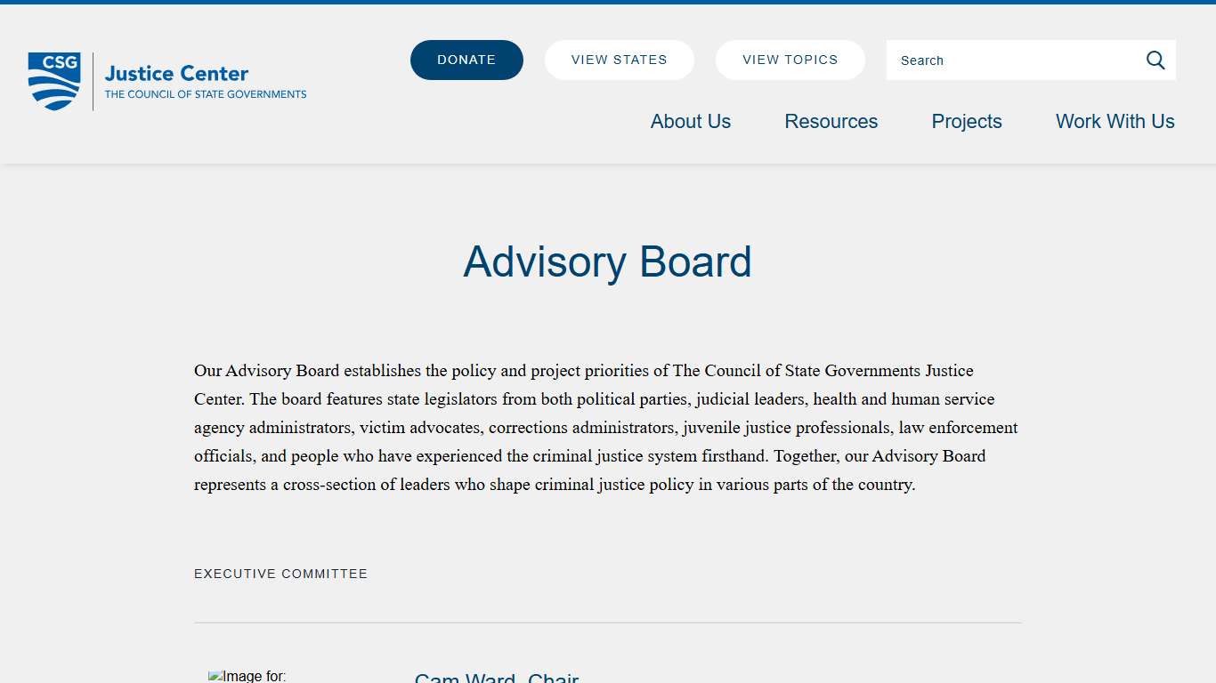 Advisory Board - CSG Justice Center